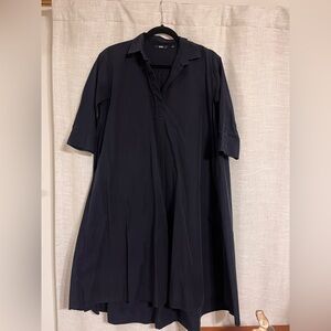 Uniqlo Navy 3/4 Sleeve Dress